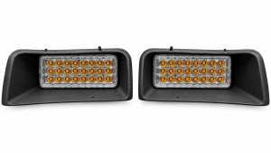 چراغ مه شکن جلو پژو 405 LED دیلایت دار سفید جفت برند Hiela