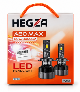 هدلایت سفید جفت برند Hegza مدل A80 MAX