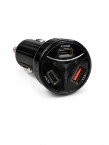 شارژر فندکی خودرو یک عدد برند Original مدل CC-81 تک ورودی Type-C و تک USB